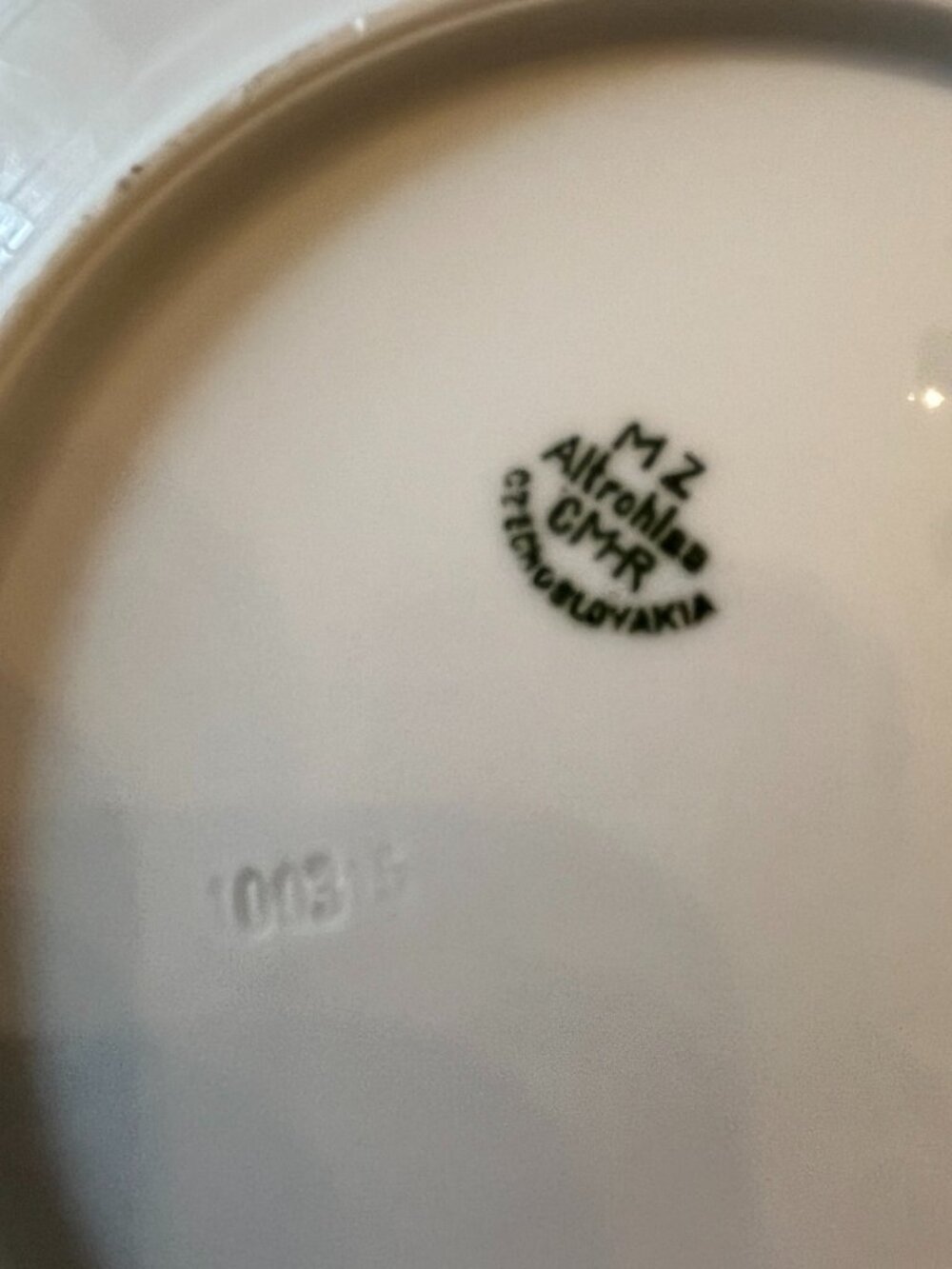 Six vintage, fruit-themed porcelain dessert plates by MZ Altrohlau CM-R - Picture 5 of 13